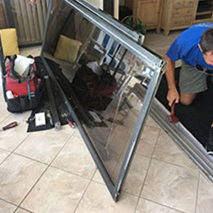 sliding glass door frame repair Ladera Heights
